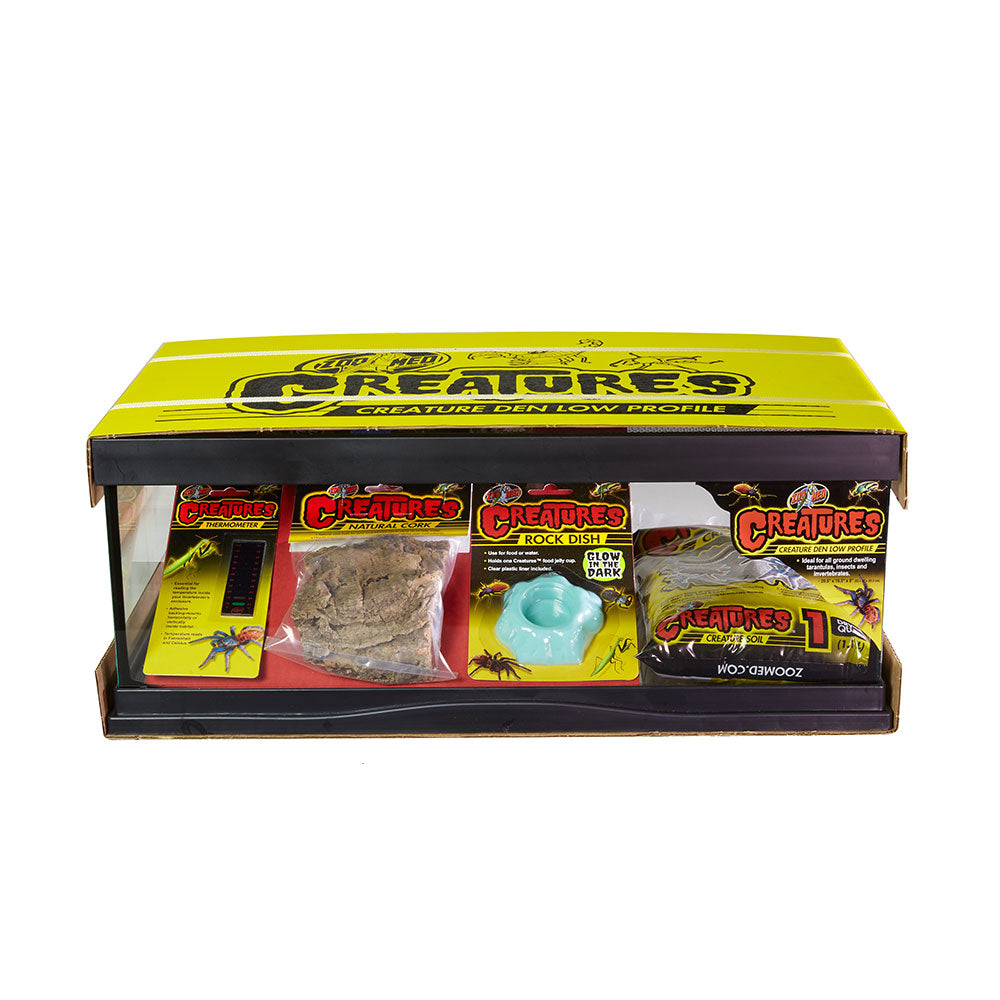 Zoo Med Laboratories Creatures™ Creature Den Low Profile Starter Kit for Invertebrates 6 Gal