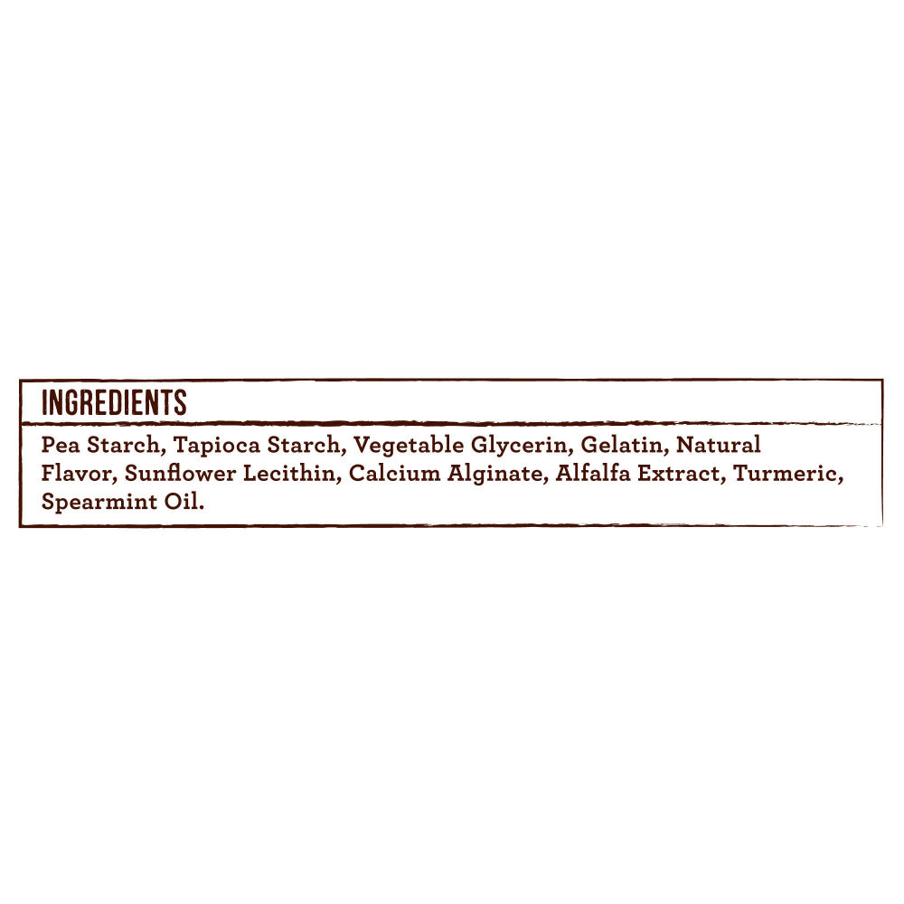 Merrick Fresh Kisses Grain Free Mint Breath Strips Large Dental Dog Treats