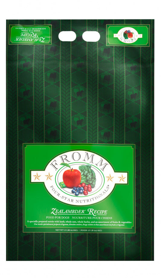 Fromm Four-Star Nutritionals Zealambder Dog Food - Premium Dry Dog Food - Lamb Recipe